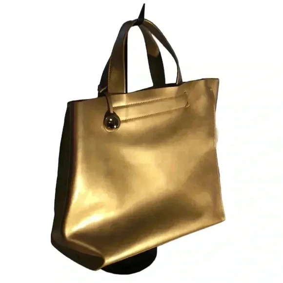 FURLA Metallic/Tan Bag - Picture 7 of 8